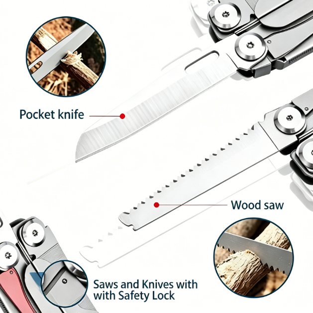 Stainless Steel Multi-Tool (14-in-1) – Premium Durability & Versatility