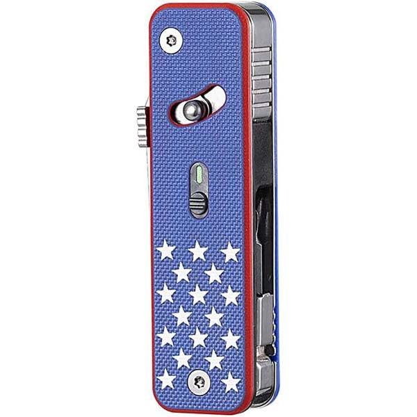 Portable adjustable pocket tool kit, pre-loaded with 8 essential tools.