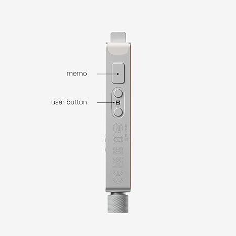 Portable Digital Audio Recorder – 128 GB, Bluetooth, USB‑C, Internal Mic &amp; Speaker