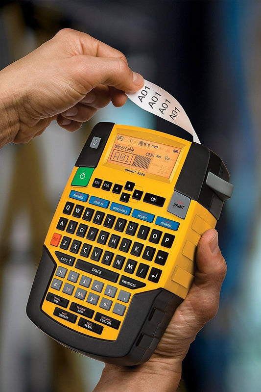 Industrial Label Maker – Thermal Transfer, QWERTY, 0.59 in/s