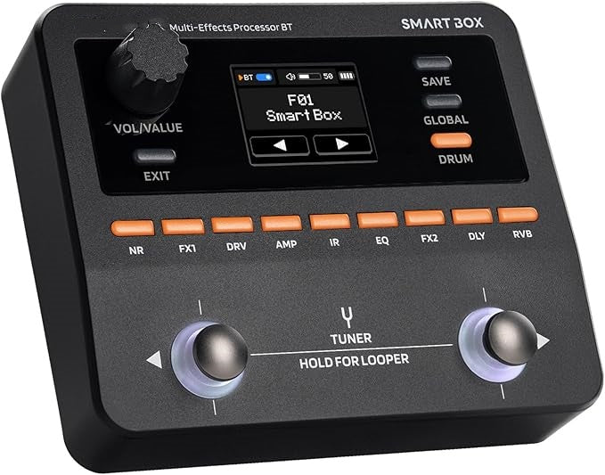Smart Multi‑Effects Pedal – 130+ Effects, NAM/IR Support, Looper, USB Audio